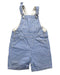 A Blue Overall Shorts from Petit Bateau in size 18-24M for boy. (Front View)