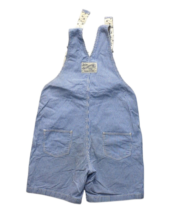 A Blue Overall Shorts from Petit Bateau in size 18-24M for boy. (Back View)