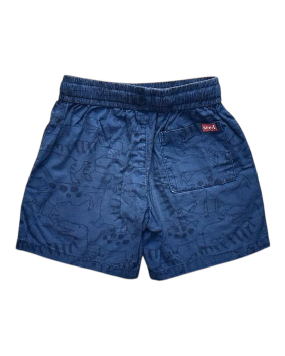 A Blue Shorts from Seed in size 3T for boy. (Back View)