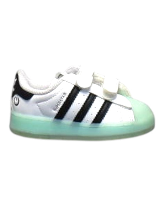 A Black Sneakers from Adidas in size 12-18M for boy. (Front View)