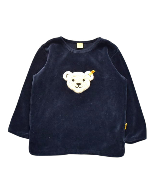 A Navy Long Sleeve Tops from Steiff in size 12-18M for girl. (Front View)