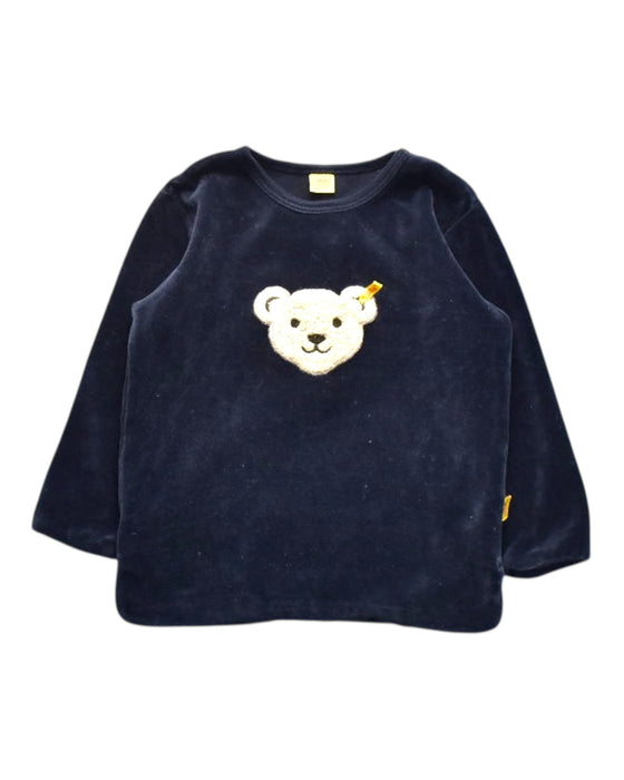 A Navy Long Sleeve Tops from Steiff in size 12-18M for girl. (Front View)