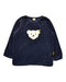 A Navy Long Sleeve Tops from Steiff in size 12-18M for girl. (Front View)