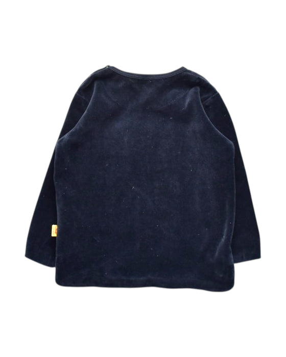 A Navy Long Sleeve Tops from Steiff in size 12-18M for girl. (Back View)