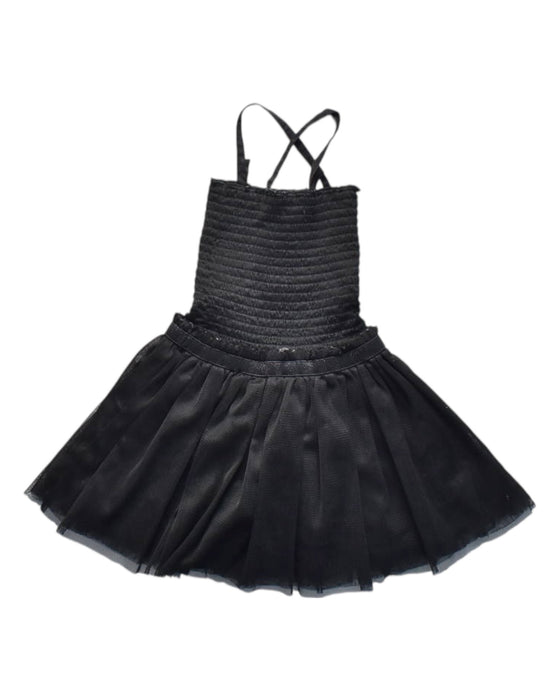 A Black Sleeveless Dresses from Seed in size 2T for girl. (Back View)