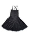 A Black Sleeveless Dresses from Seed in size 2T for girl. (Back View)