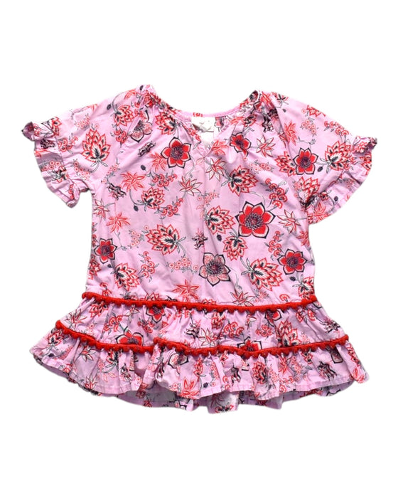 A Multicolour Short Sleeve Tops from Seed in size 2T for girl. (Front View)