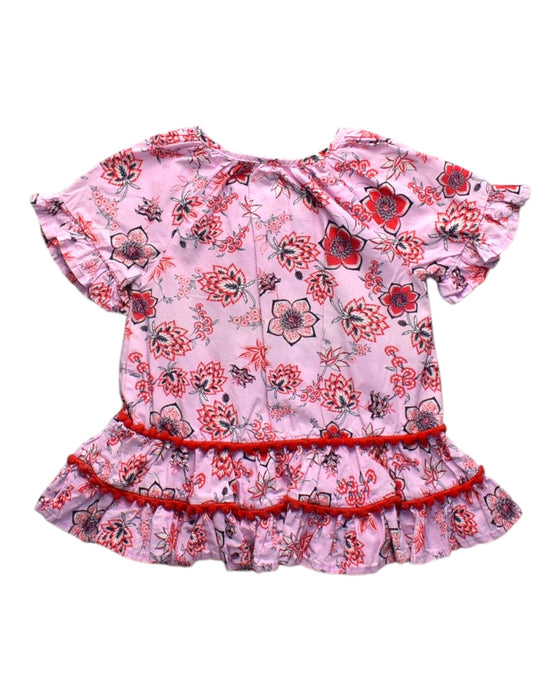 A Multicolour Short Sleeve Tops from Seed in size 2T for girl. (Back View)