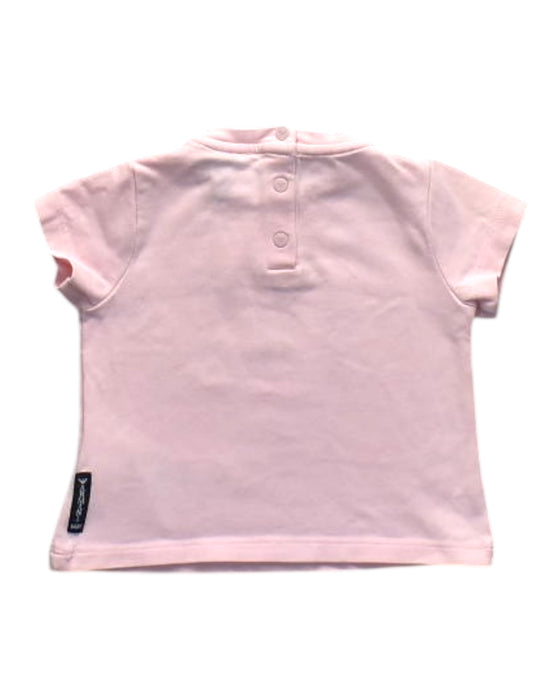 A Pink Short Sleeve Tops from Armani Baby in size 3-6M for girl. (Back View)