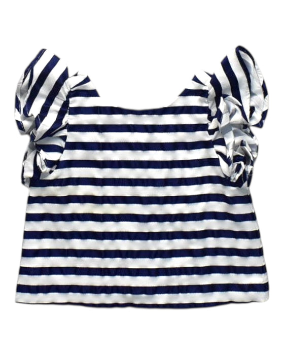 A Navy Short Sleeve Tops from Janie & Jack in size 18-24M for girl. (Back View)