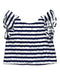 A Navy Short Sleeve Tops from Janie & Jack in size 18-24M for girl. (Back View)