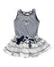 A Multicolour Sleeveless Dresses from Lapin House in size 3T for girl. (Front View)