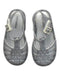 A Silver Sandals from Mini Melissa in size 3T for girl. (Back View)