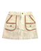 A Beige Short Skirts from Gingersnaps in size 8Y for girl. (Front View)