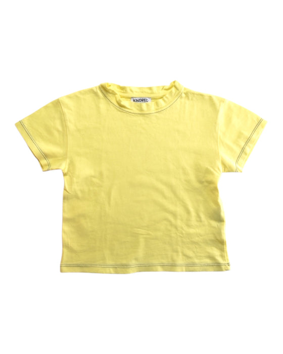 A Yellow Short Sleeve T Shirts from Kindred Bravely in size 2T for boy. (Front View)
