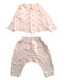 A Pink Pants Sets from Petit Bateau in size 3-6M for girl. (Front View)