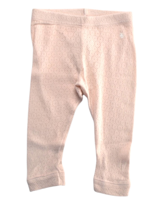 A Ivory Leggings from Petit Bateau in size 3-6M for girl. (Front View)