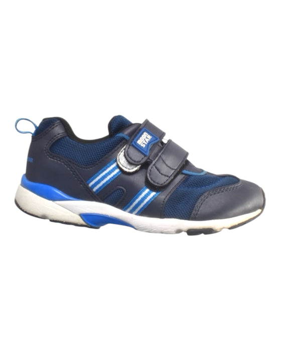 A Blue Sneakers from Moonstar in size 5T for boy. (Front View)