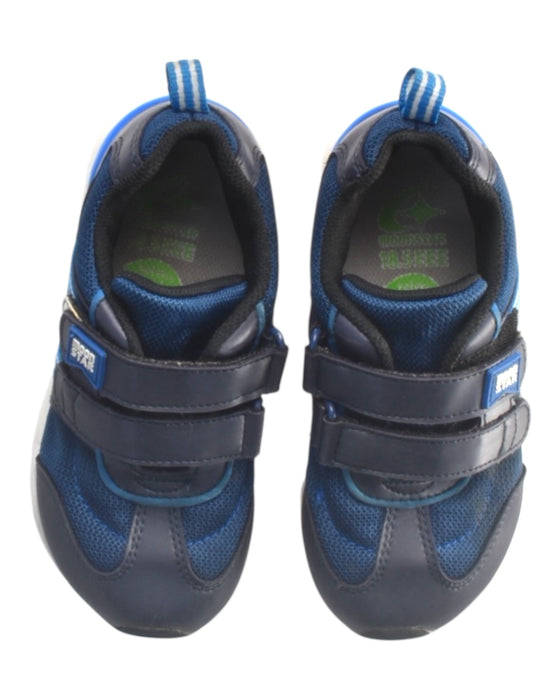 A Blue Sneakers from Moonstar in size 5T for boy. (Back View)