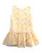 A Yellow Sleeveless Dresses from Charabia in size 4T for girl. (Front View)