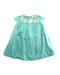 A Green Short Sleeve Dresses from Chateau de Sable in size 18-24M for girl. (Front View)