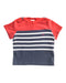 A Red Short Sleeve T Shirts from Petit Bateau in size 6-12M for boy. (Front View)