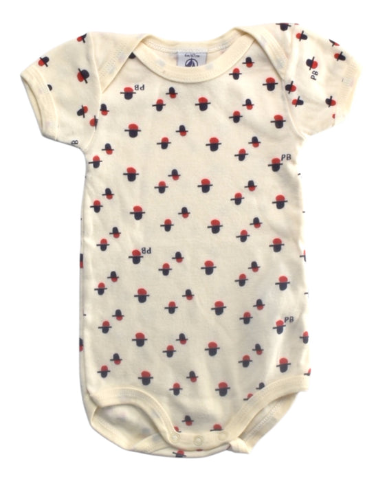 A Multicolour Short Sleeve Bodysuits from Petit Bateau in size 3-6M for boy. (Front View)