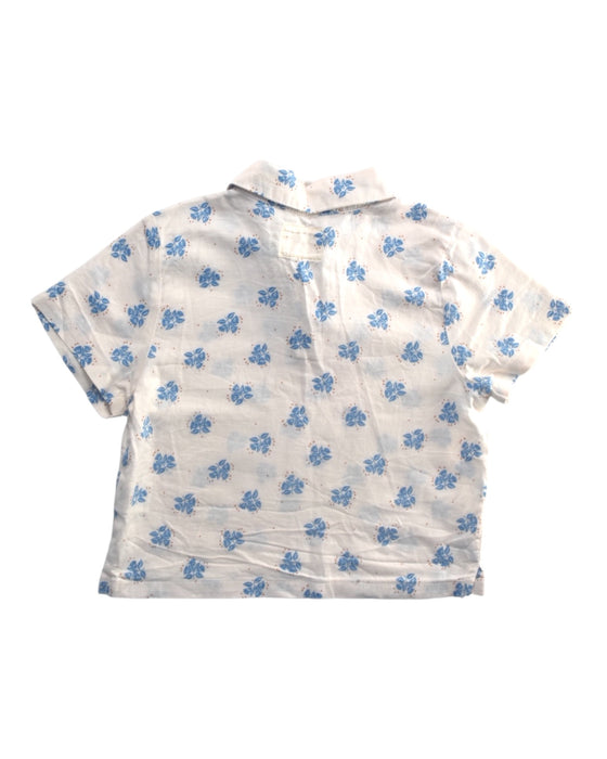 A White Short Sleeve Polos from Gingersnaps in size 12-18M for boy. (Back View)