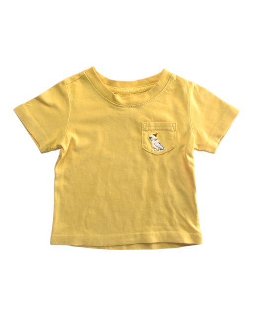 A Yellow Short Sleeve T Shirts from Janie & Jack in size 6-12M for girl. (Front View)