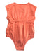 A Peach Sleeveless Bodysuits from Hunter + Boo in size 3-6M for girl. (Back View)
