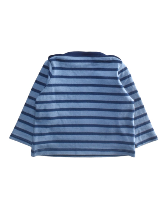 A Blue Long Sleeve Tops from Petit Bateau in size 3-6M for boy. (Back View)