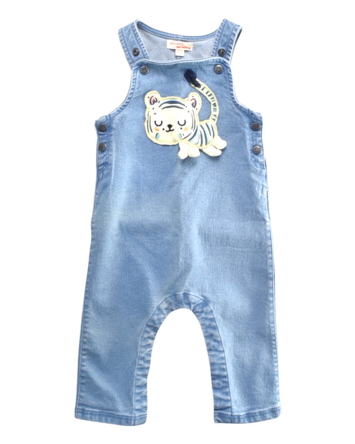 A Blue Long Overalls from Du Pareil au même in size 6-12M for girl. (Front View)