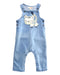 A Blue Long Overalls from Du Pareil au même in size 6-12M for girl. (Front View)