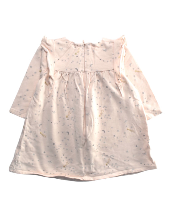 A Multicolour Long Sleeve Dresses from Chloe in size 6-12M for girl. (Back View)