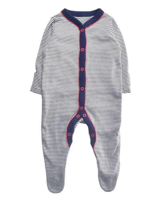 A Navy Onesies from Mothercare in size 3-6M for girl. (Front View)