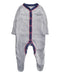 A Navy Onesies from Mothercare in size 3-6M for girl. (Front View)