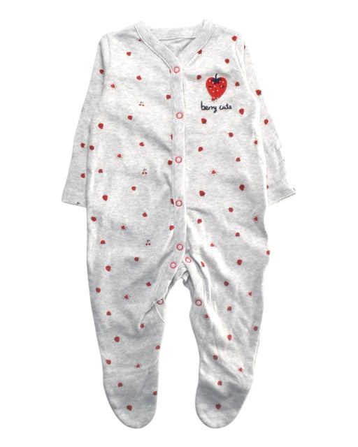 A Grey Onesies from Mothercare in size 3-6M for girl. (Front View)