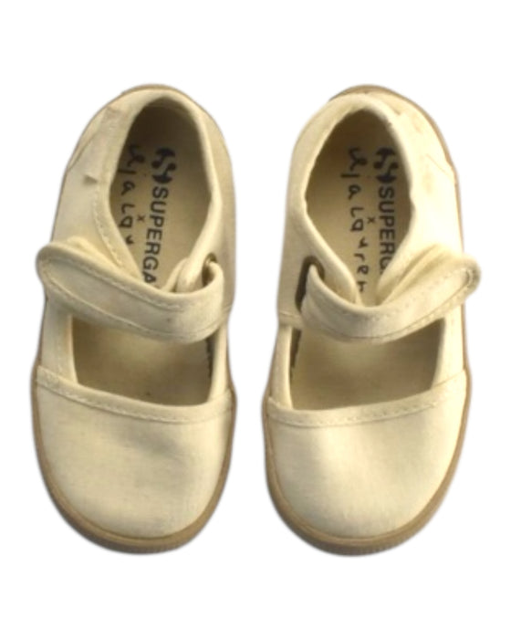 A Beige Sandals from Superga in size 3T for girl. (Back View)