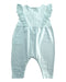 A Blue Sleeveless Rompers from Genwoo Kids in size 0-3M for girl. (Back View)