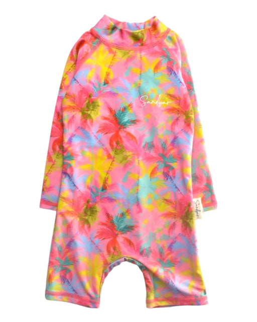 A Multicolour Rash Guards from Sandbar in size 3-6M for girl. (Front View)