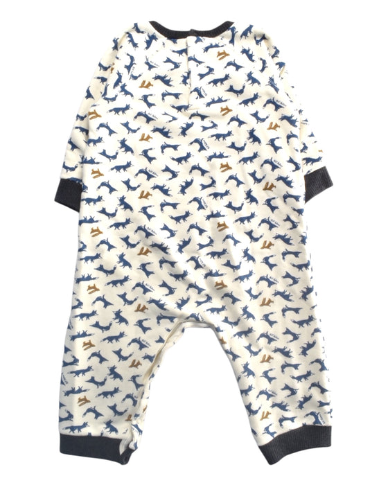 A Multicolour Long Sleeve Rompers from Petit Bateau in size 18-24M for boy. (Back View)