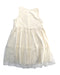 A Ivory Sleeveless Dresses from Seed in size 4T for girl. (Back View)