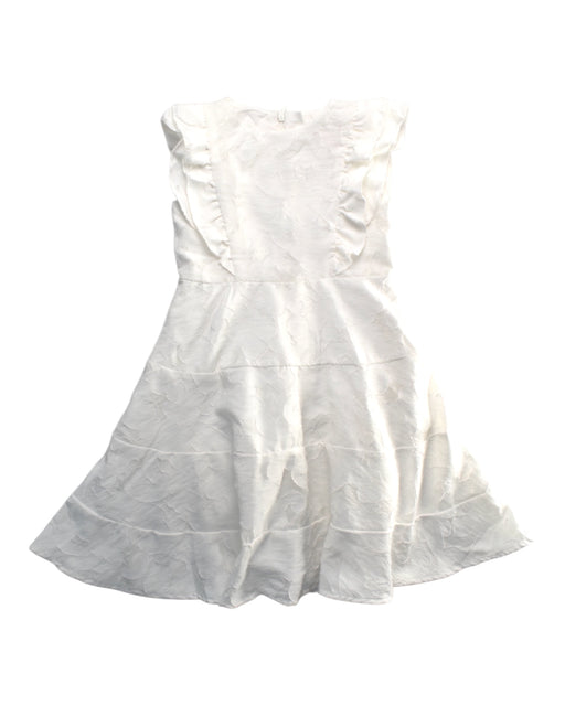 A White Sleeveless Dresses from bloomB in size 3T for girl. (Front View)