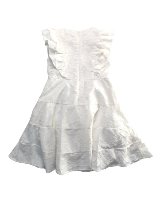 A White Sleeveless Dresses from bloomB in size 3T for girl. (Back View)