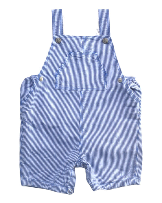 A Blue Overall Shorts from Petit Bateau in size 3-6M for boy. (Front View)