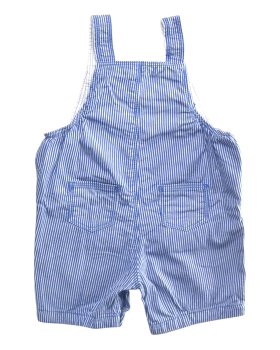 A Blue Overall Shorts from Petit Bateau in size 3-6M for boy. (Back View)
