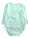 A Teal Long Sleeve Bodysuits from Seed in size 6-12M for girl. (Back View)