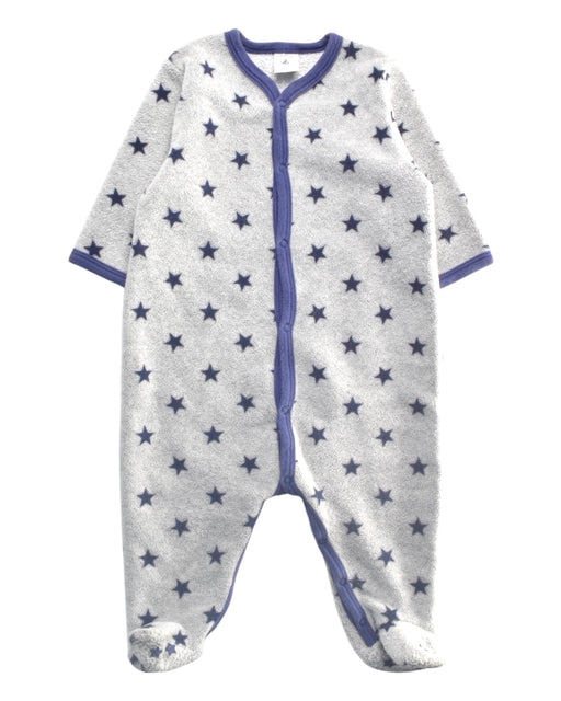 A Grey Onesies from Petit Bateau in size 3-6M for girl. (Front View)