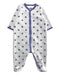 A Grey Onesies from Petit Bateau in size 3-6M for girl. (Front View)