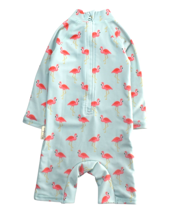 A Blue Rash Guards from Sandbar in size 6-12M for girl. (Back View)